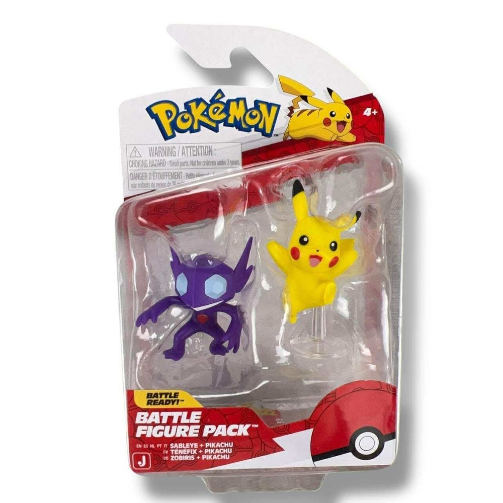 Pokemon Battle Figure Pack Sableye‎ Pikachu New Jazwares NIB